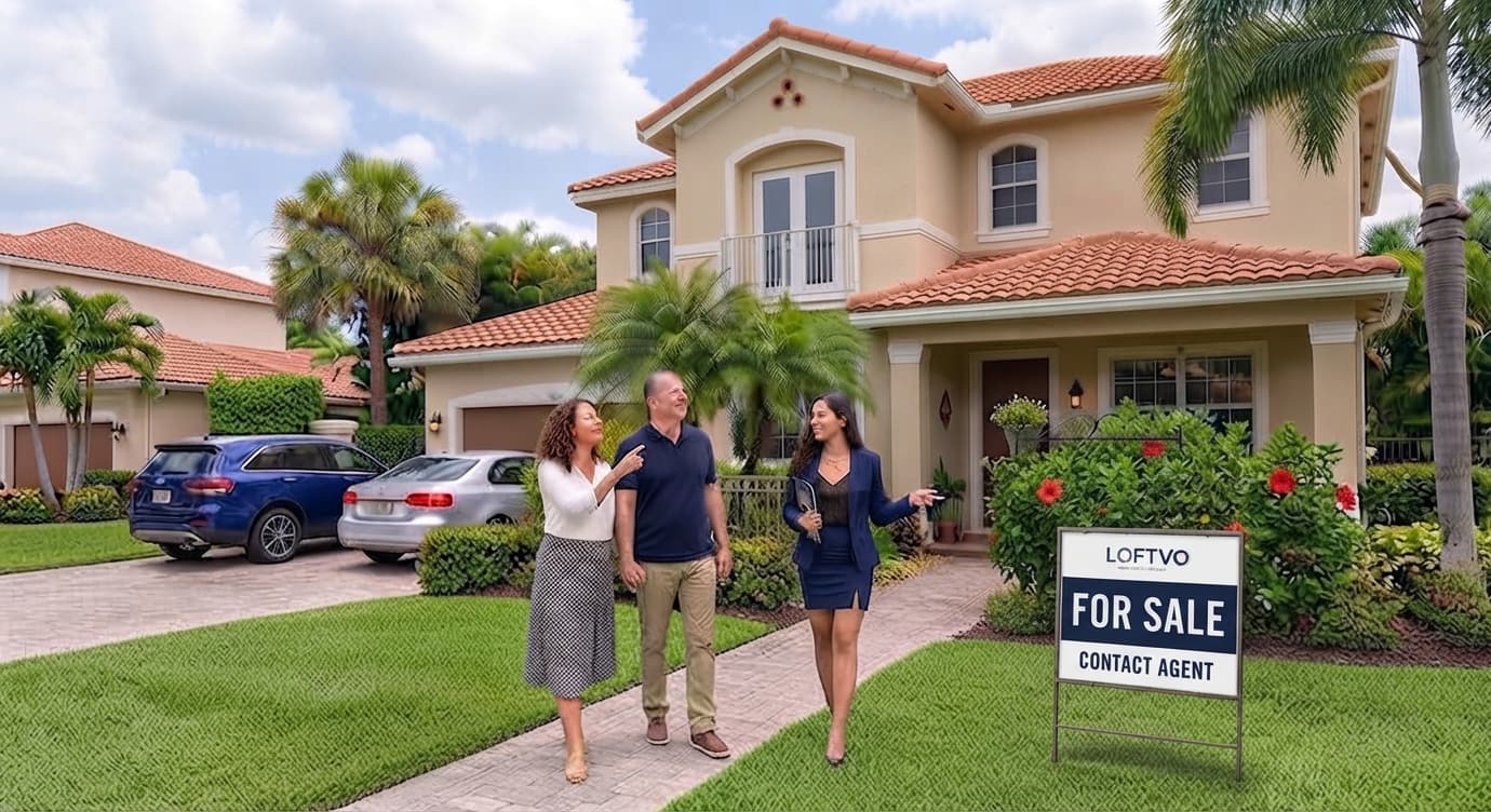LOFTVO agents showing a property to clients
